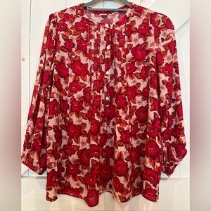 Gap Shirt Blouse Top Womens Medium Multicolor Floral Festival Boho Classic Top M